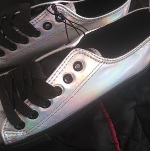 iridescent shoes